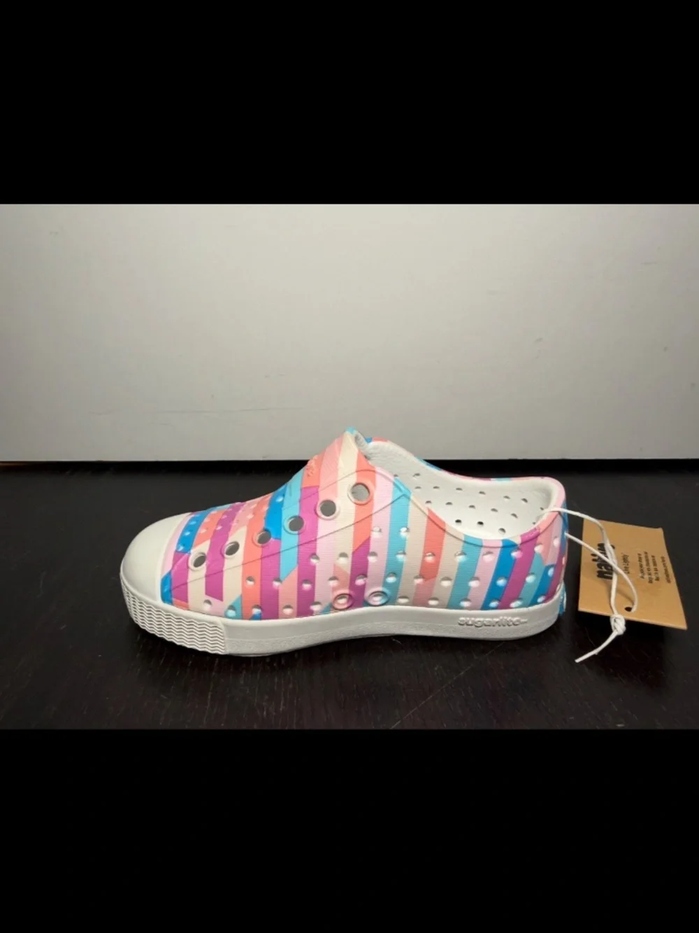 Native Jefferson Print Shoes Multicolor Pastel Stripe Little Kids/Toddler C7
